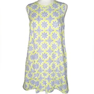 Roberta Roller Rabbit Sleeveless Lined Bright Floral Vacation Resort Dress Small